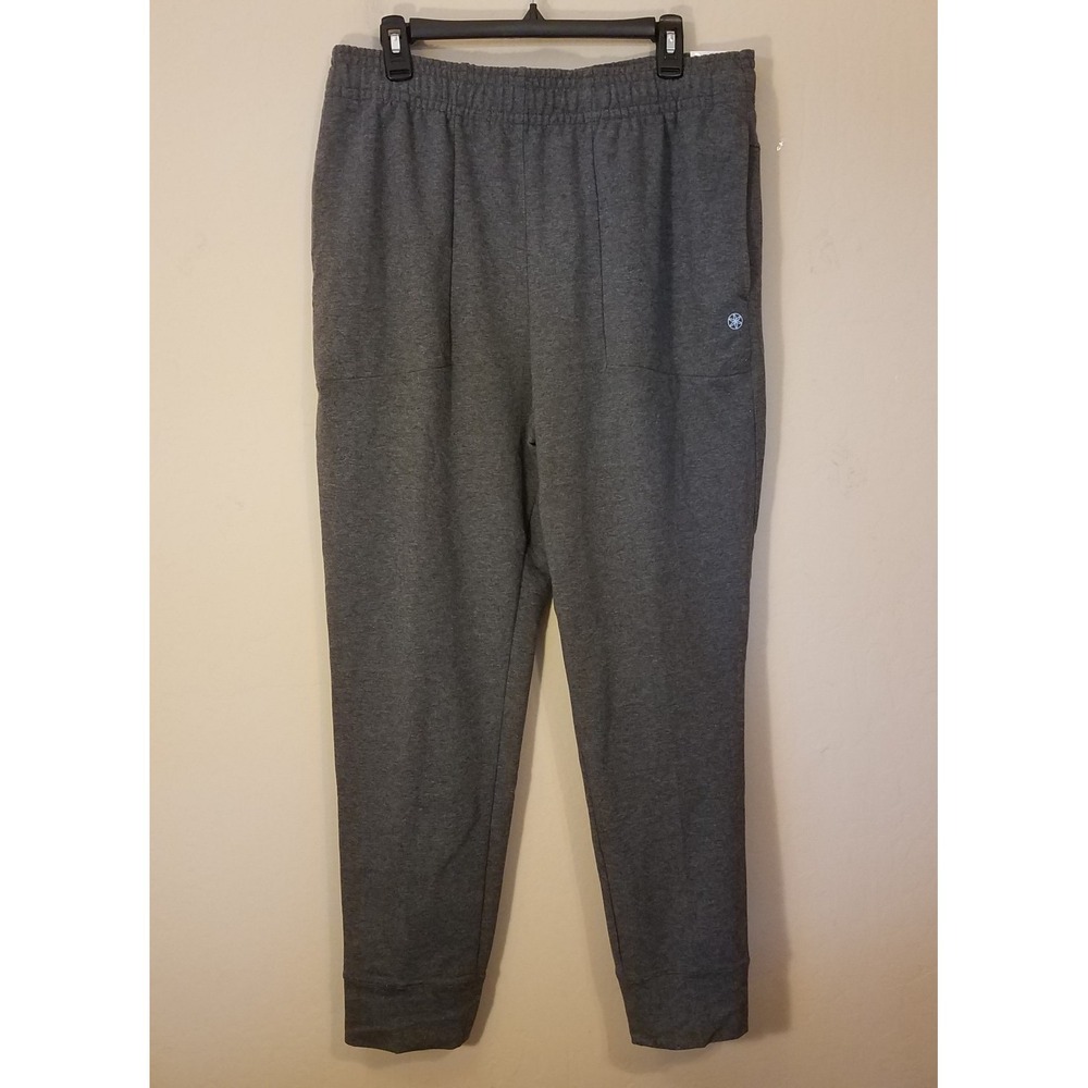 Gaiam Alignment Jogger Pants Men Large Slim Sweatpants Charcoal Gray Active‎ NEW